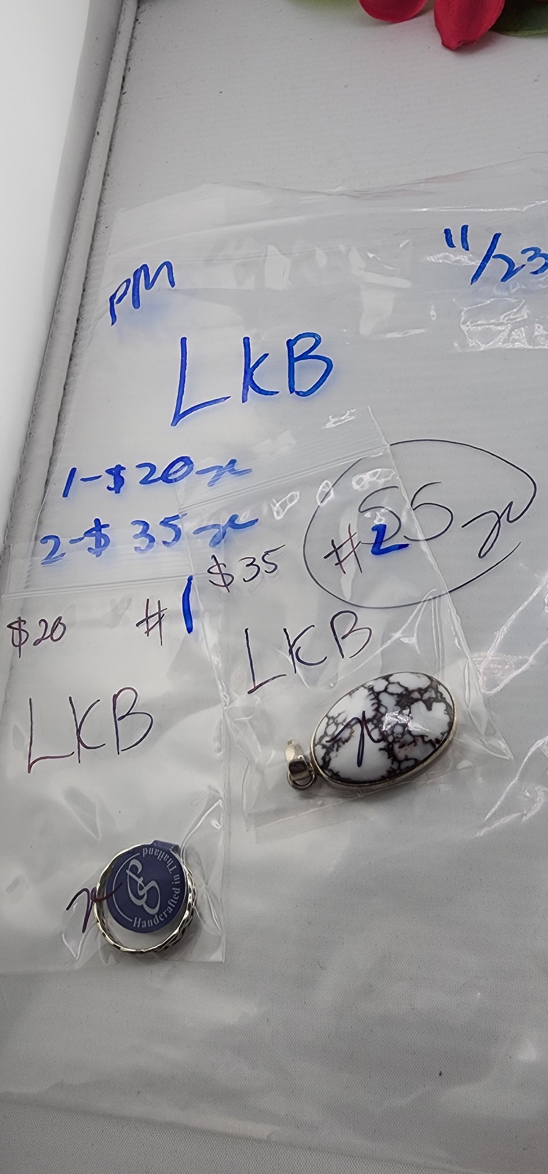 PM SHOW 48HR - RESERVED FOR: LKB - 11/23/2025 tiktok Live Show - 2 Sterling Silver Items