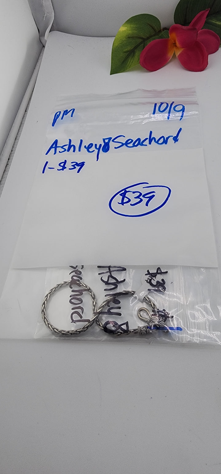 PM SHOW 48HR - RESERVED FOR: Ashley💍Seachord - 10/9/2025 FL tiktok Live Show - 1 Sterling Silver Items