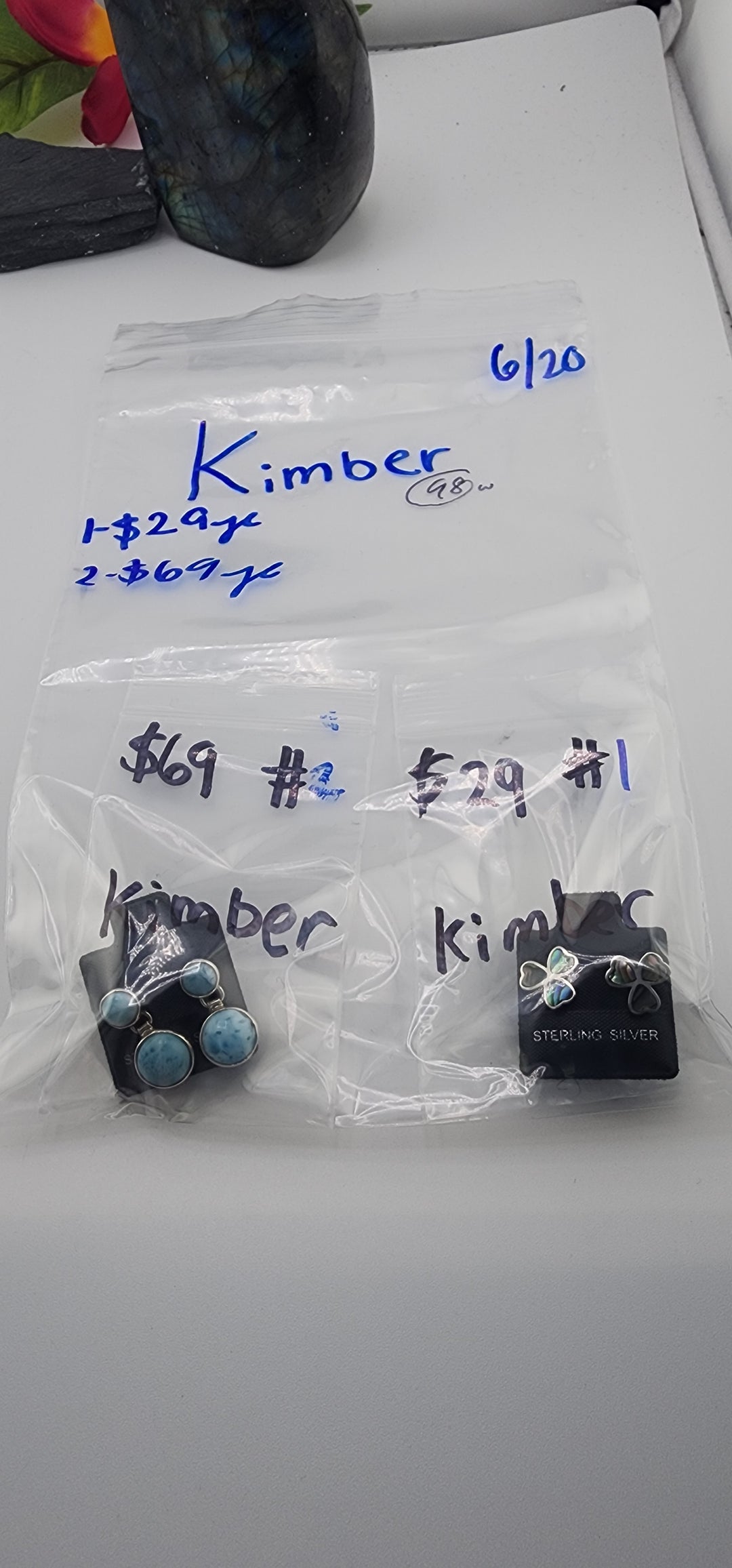48HR - RESERVED FOR: Kimber - 6/20/2025 FL tiktok Live Show -2  Sterling Silver Items