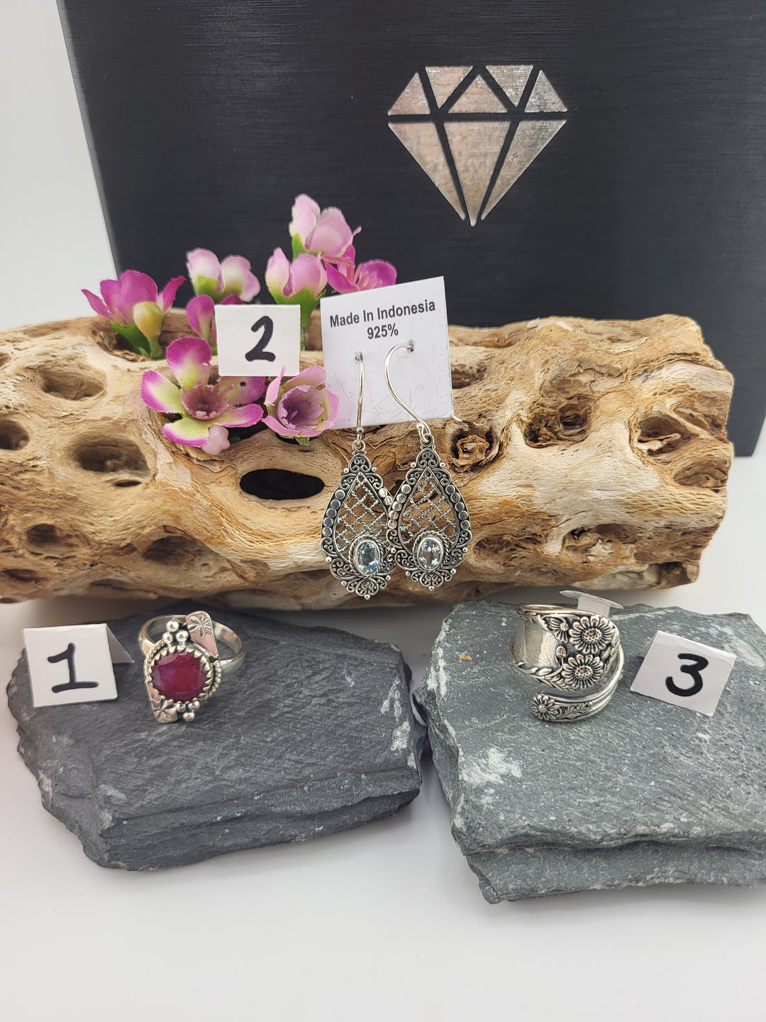 RESERVED FOR: Alma Santos - 1/8/2025 - 3 Sterling Silver Items