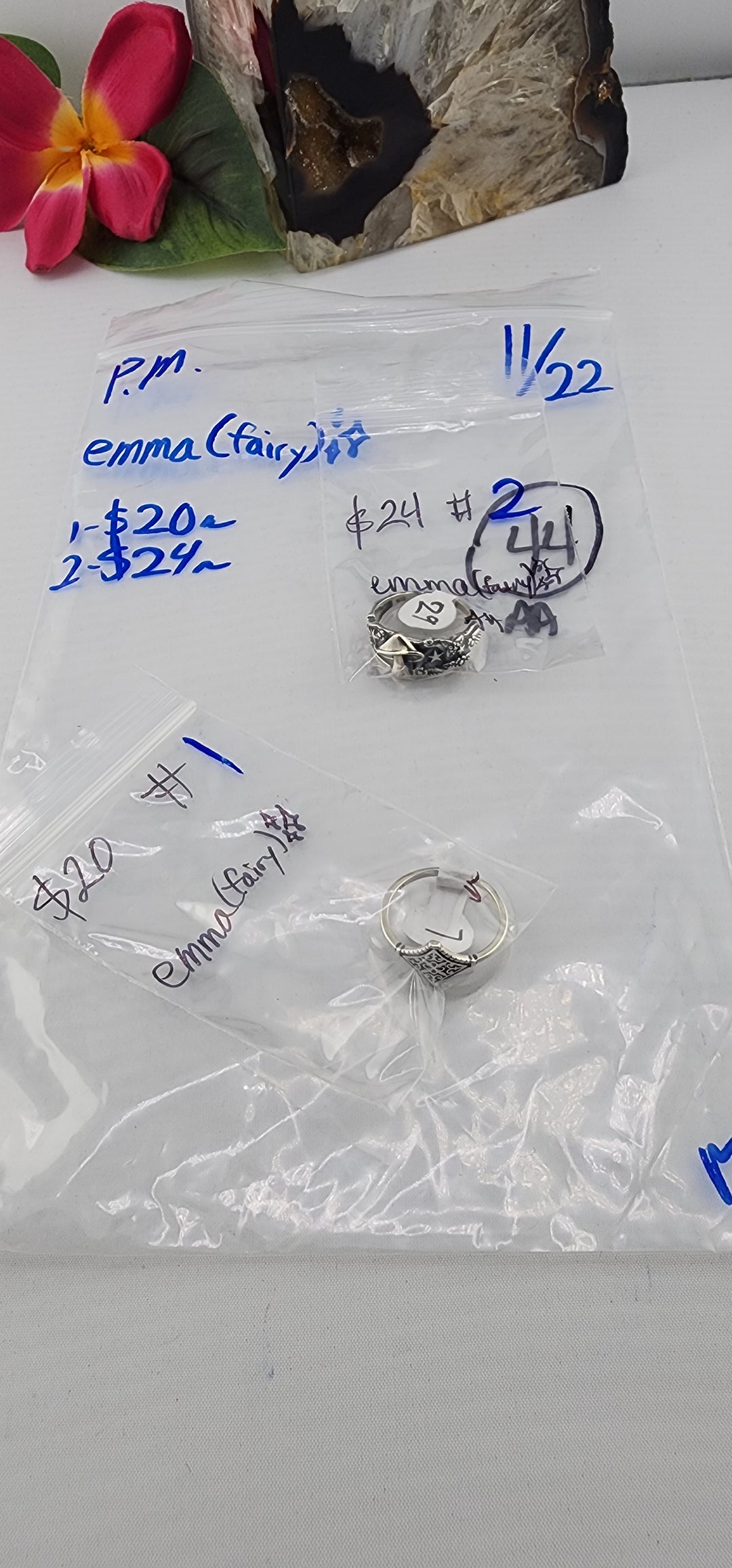 PM SHOW 48HR - RESERVED FOR: emma🧚🏼‍♀️✨- 11/22/2025 tiktok Live Show - 2 Sterling Silver Items