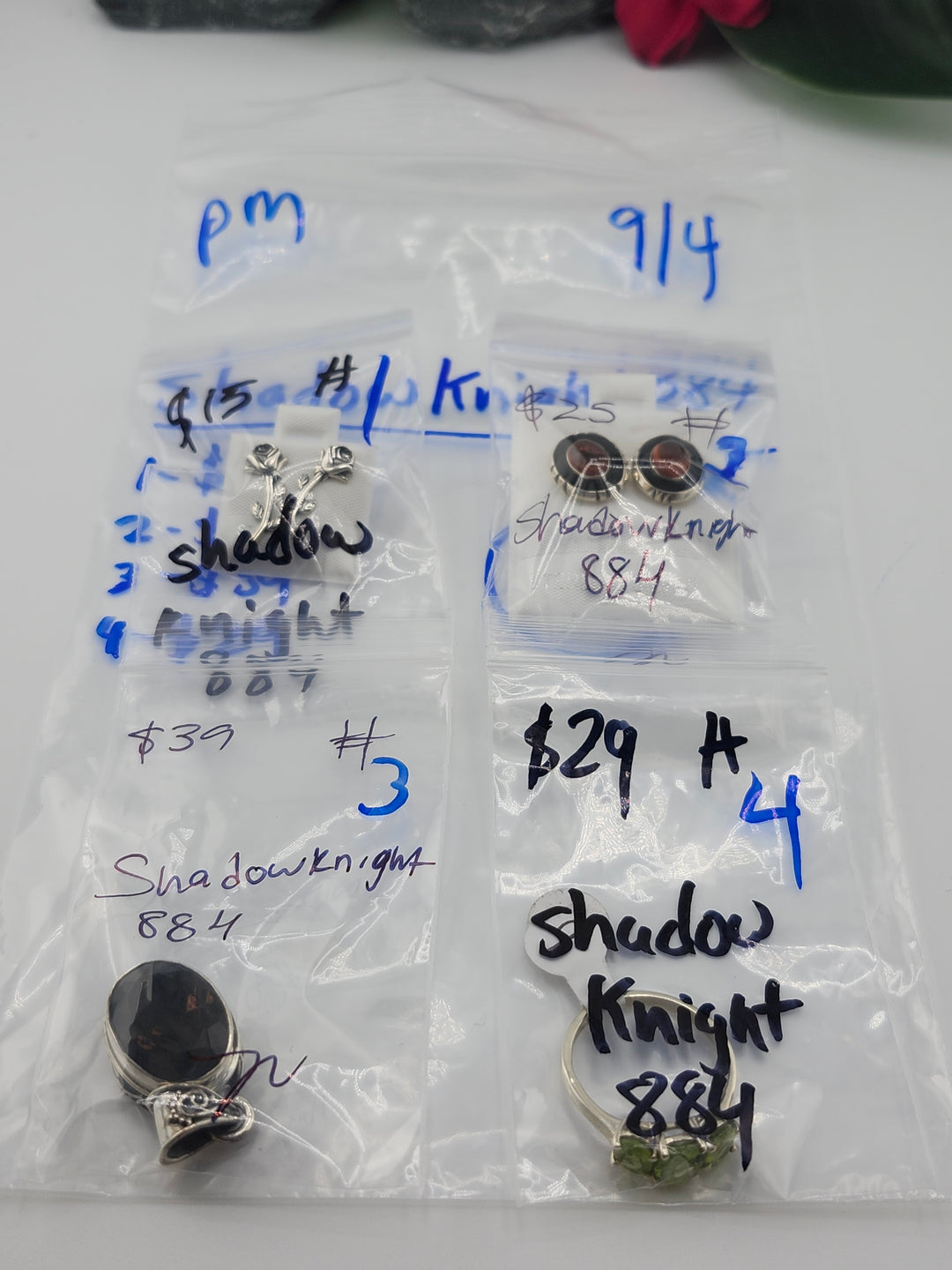 PM SHOW 48HR - RESERVED FOR: Shadowknight884 - 9/04/2025 FL tiktok Live Show - 4 Sterling Silver Items