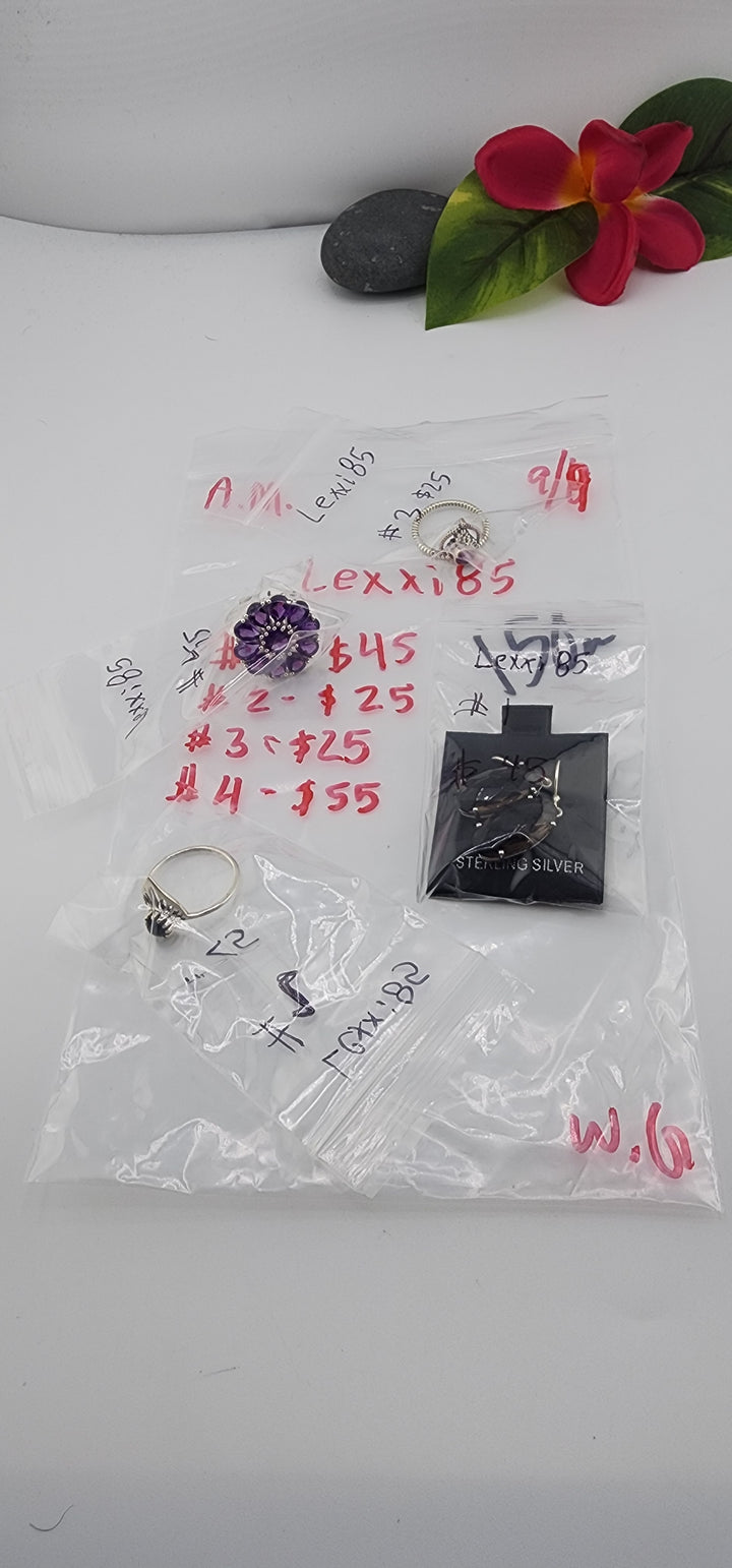 AM SHOW 48HR - RESERVED FOR: Lexxi85 - 9/9/2025 FL tiktok Live Show - 4 Sterling Silver Items