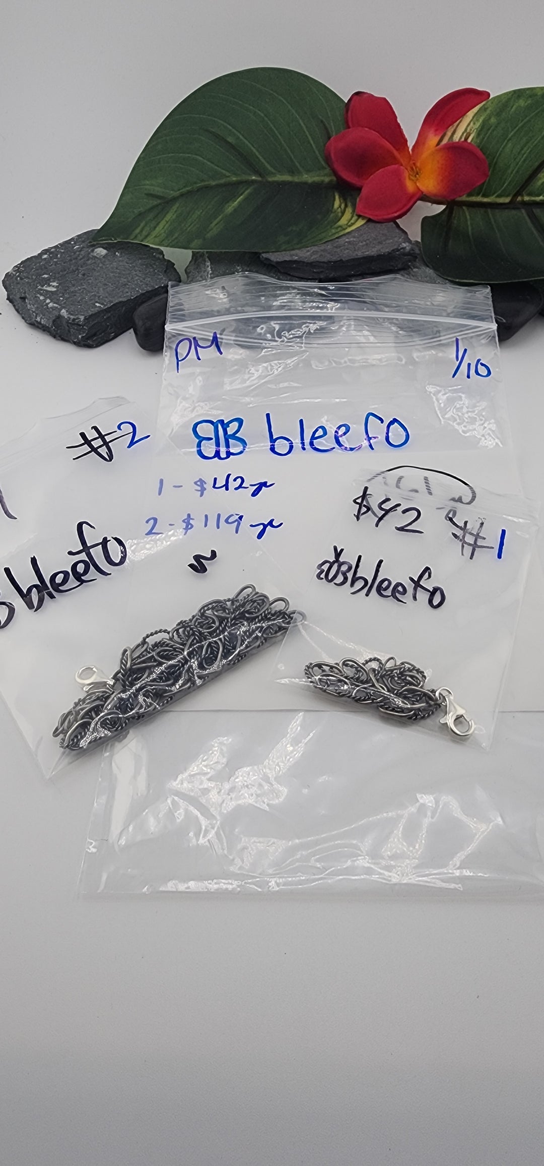Custom sterling silver items - PM SHOW RESERVED FOR: 🦋bleefo - 1/10/2026 tiktok Live Show - 2 Sterling Silver Items