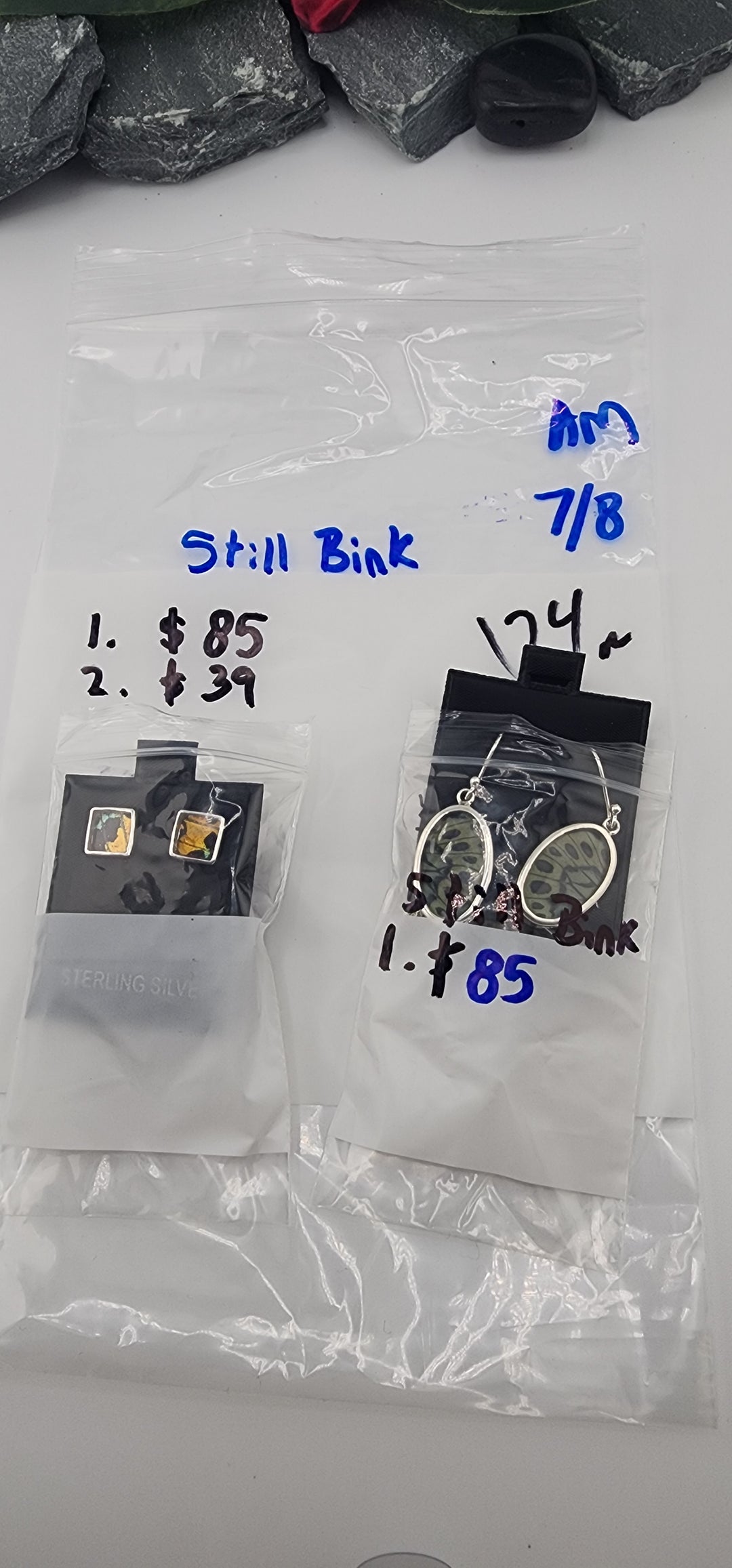 RESERVED FOR: Still Bink - 7/8/2025 tiktok A.M Live Show -2 Sterling Silver Items