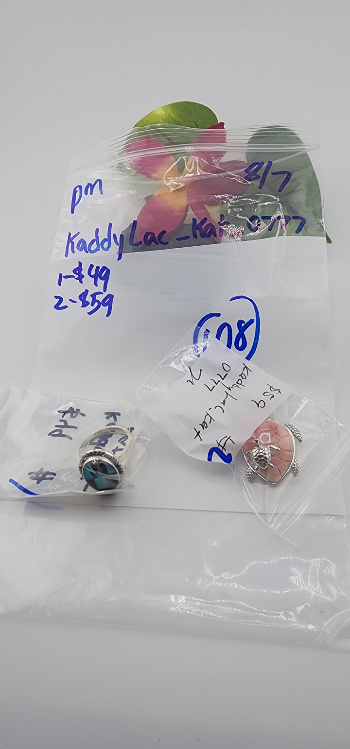 PM SHOW 48HR - RESERVED FOR: kaddyLac _kat_0777  - 8/7/2025 FL tiktok Live Show - 2 Sterling Silver Items