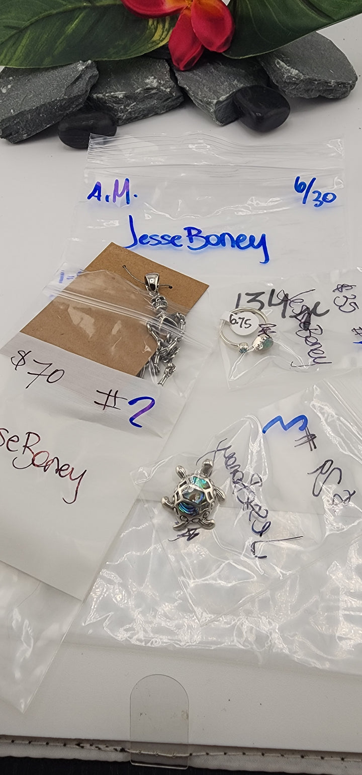 RESERVED FOR: JesseBoney - 6/30/2025 tiktok A.M Live Show - 3 Sterling Silver Items