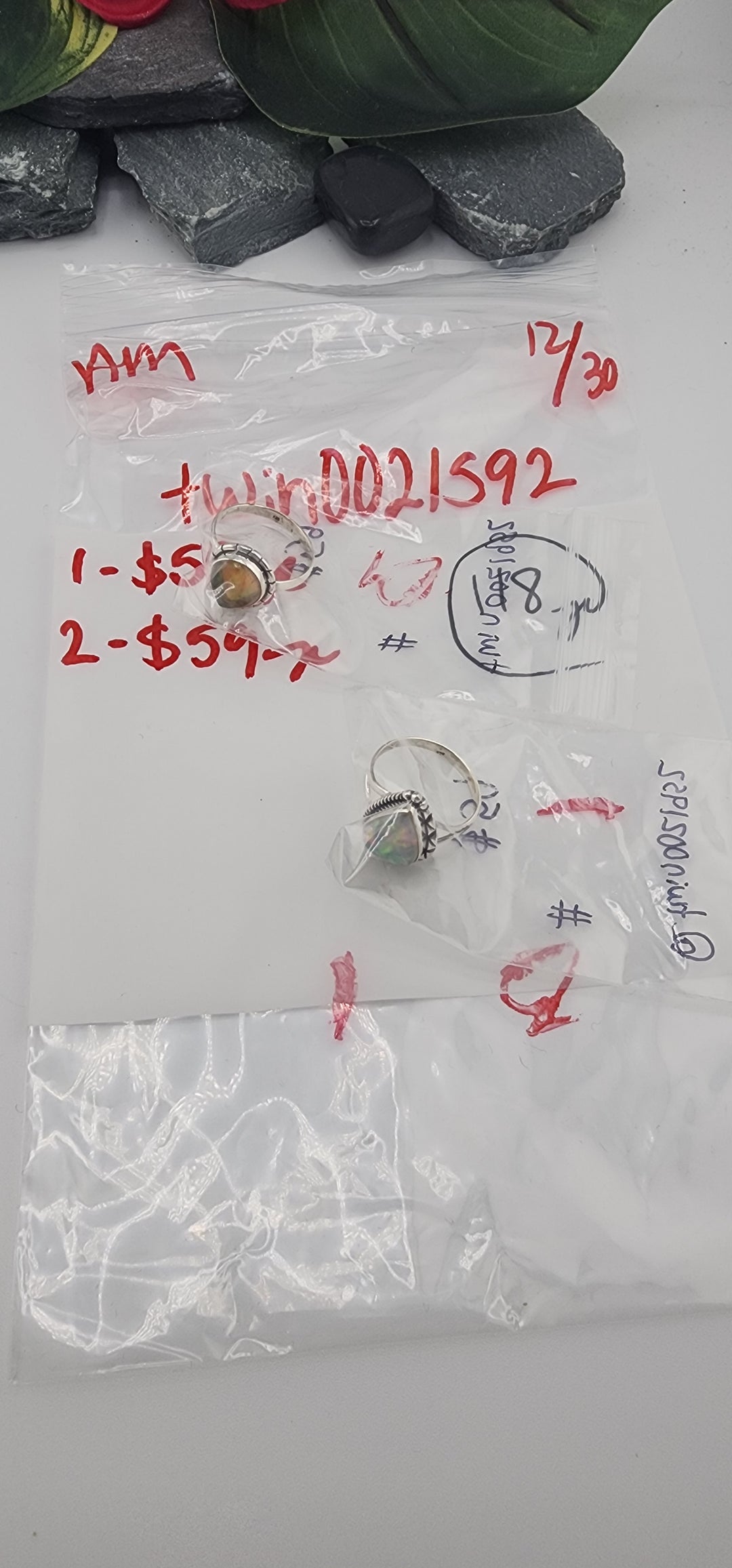 AM SHOW 48HR RESERVED FOR: twin0021592 - 12/30/2025 FL tiktok Live Show - 2 Sterling Silver Items