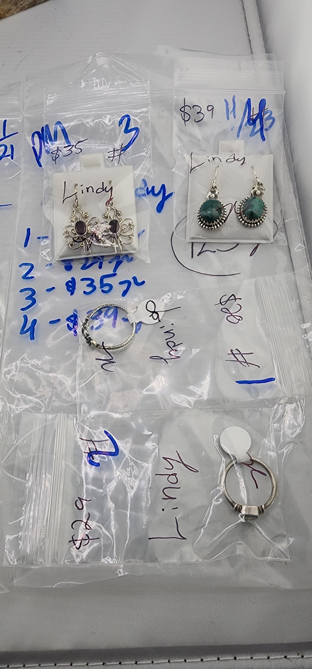PM SHOW 48HR - RESERVED FOR: Lindy - 11/23/2025 tiktok Live Show - 4  Sterling Silver Items