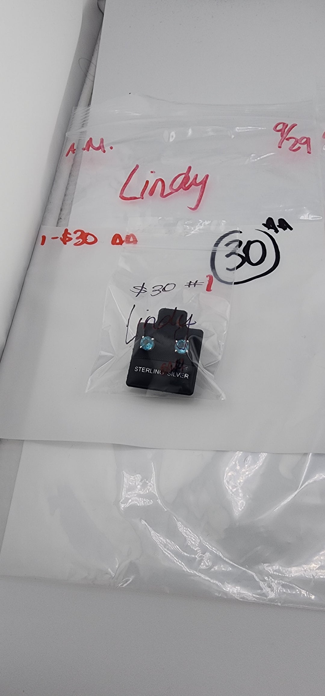 AM SHOW 48HR RESERVED FOR: Lindy - 9/29/2025 FL tiktok Live Show -  1 Sterling Silver Items
