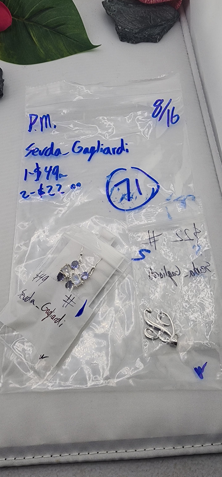 PM SHOW 48HR - RESERVED FOR: Sevda_Gagliardi - 8/16/2025 FL tiktok Live Show - 2 Sterling Silver Items