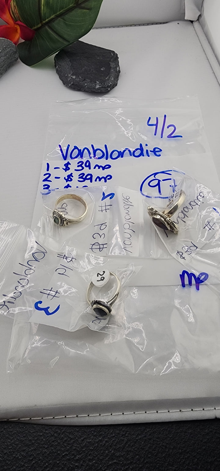 RESERVED FOR: Vonblondie - 4/2/2025 Tiktok Live Show - 3 Sterling Silver Items