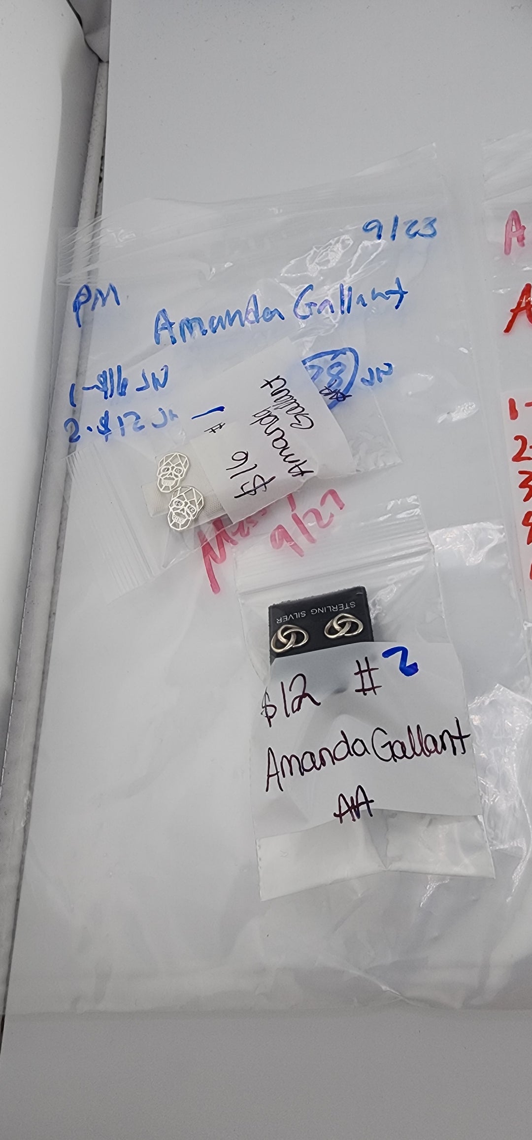 PM SHOW 48HR - RESERVED FOR:  Amanda Gallant- 9/23/2025 FL tiktok Live Show -2 Sterling Silver Items