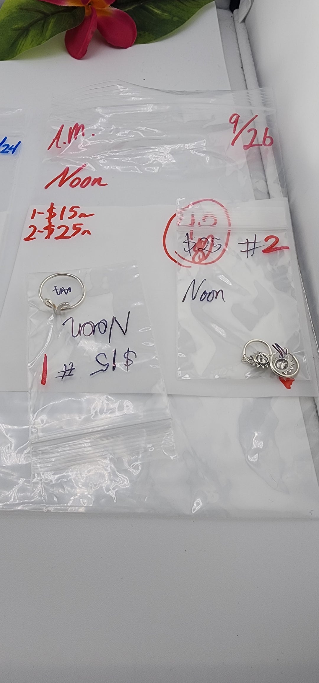 AM SHOW 48HR RESERVED FOR: Noon - 9/26/2025 FL tiktok Live Show - 2 Sterling Silver Items