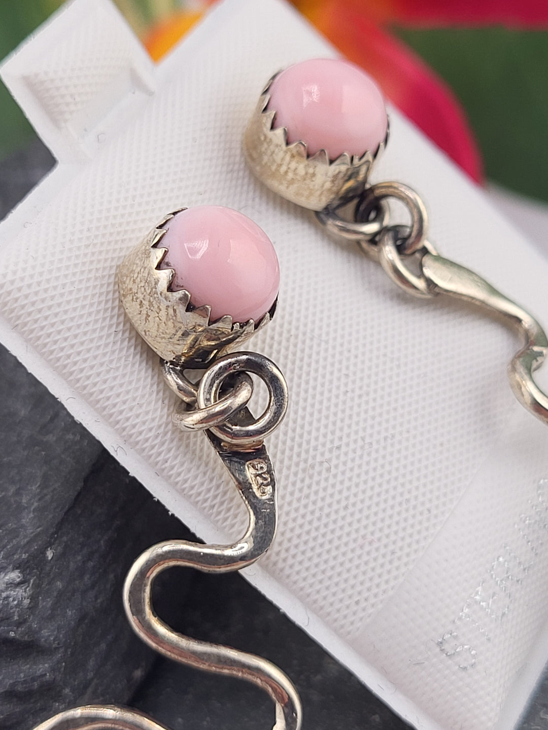 Queen Conch Snake Stud Dangle Earrings
