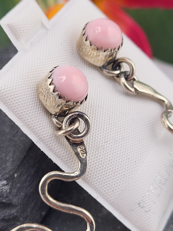 Queen Conch Snake Stud Dangle Earrings