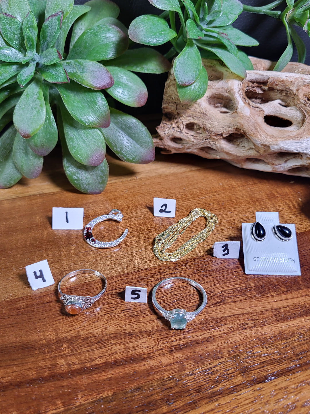 RESERVED FOR: rlvvaldez 8/17/24- 5 Sterling Silver Items