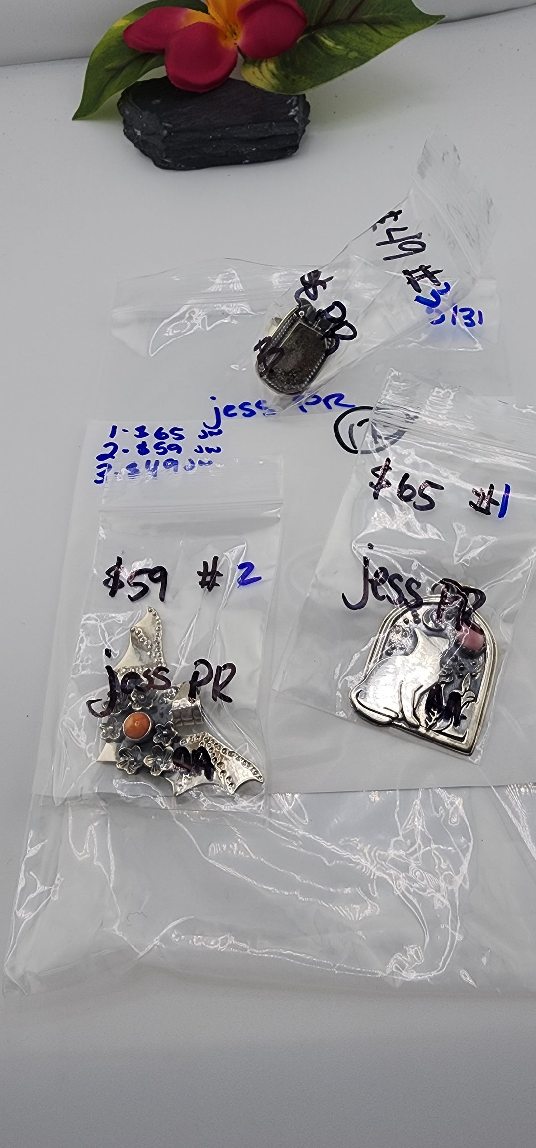 RESERVED FOR:  jess PR- 5/31/2025 tiktok Live Show -3  Sterling Silver Items