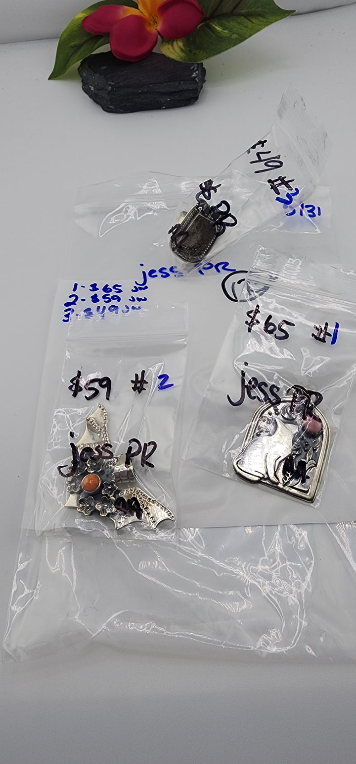 RESERVED FOR:  jess PR- 5/31/2025 tiktok Live Show -3  Sterling Silver Items
