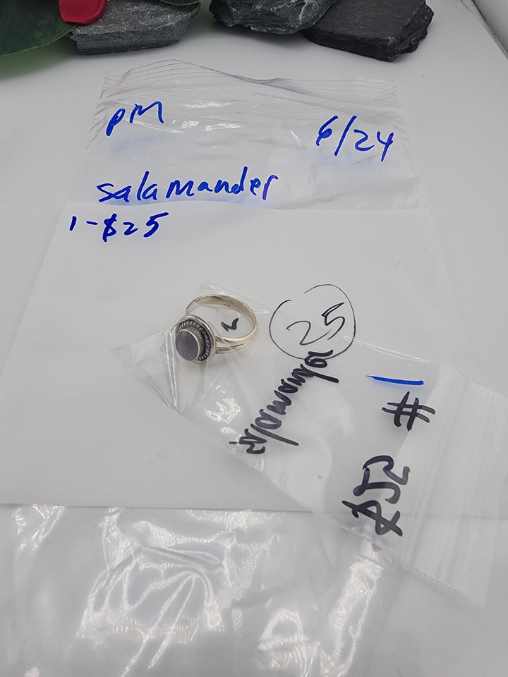 salamander - 6/24/26 PM - 1 925 Sterling Silver