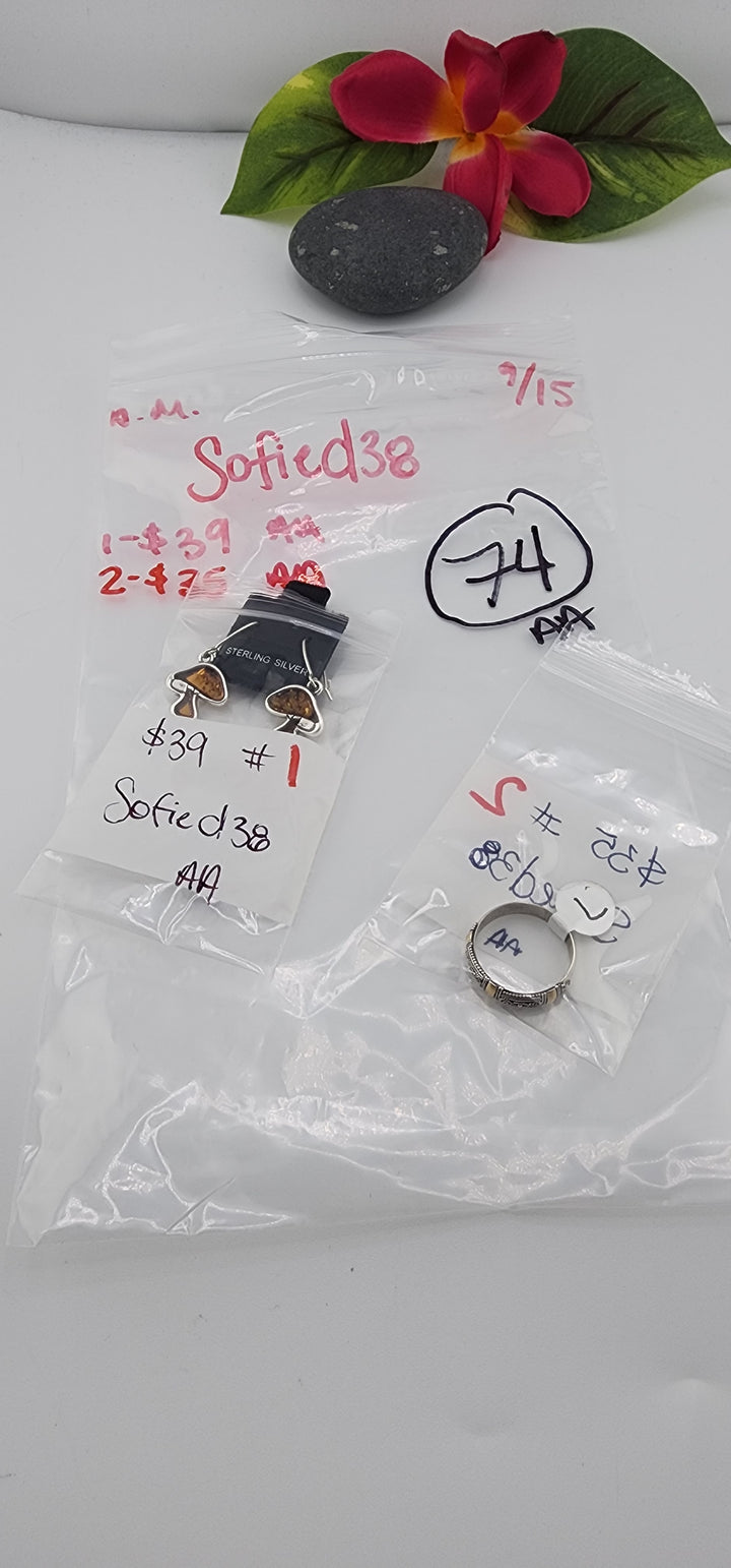AM SHOW 48HR - RESERVED FOR: Sofied38 - 9/15/2025 FL tiktok Live Show - 2 Sterling Silver Items