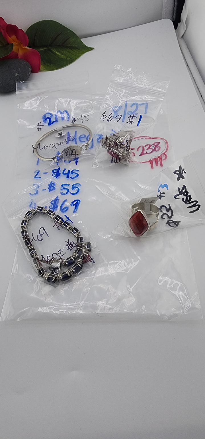 PM SHOW 48HR - RESERVED FOR: Megz🦋 - 8/27/2025 FL tiktok Live Show - 4 Sterling Silver Items