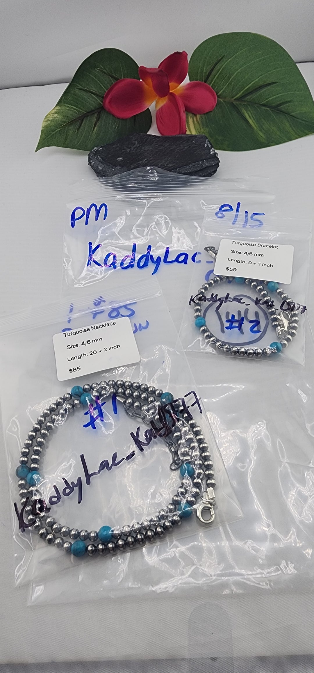 PM SHOW 48HR - RESERVED FOR: KaddyLac_kat_0777 - 8/15/2025 FL tiktok Live Show -2  Sterling Silver Items