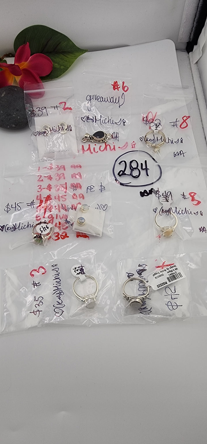 AM SHOW 48HR RESERVED FOR: 🖤🔑Michi🌙🕯️ - 10/6/2025 FL tiktok Live Show - 8 Sterling Silver Items