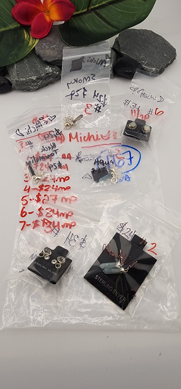 AM SHOW 48HR RESERVED FOR: 🖤🗝️Michi🌙🕯️ - 11/20/2025 FL tiktok Live Show - 6 Sterling Silver Items