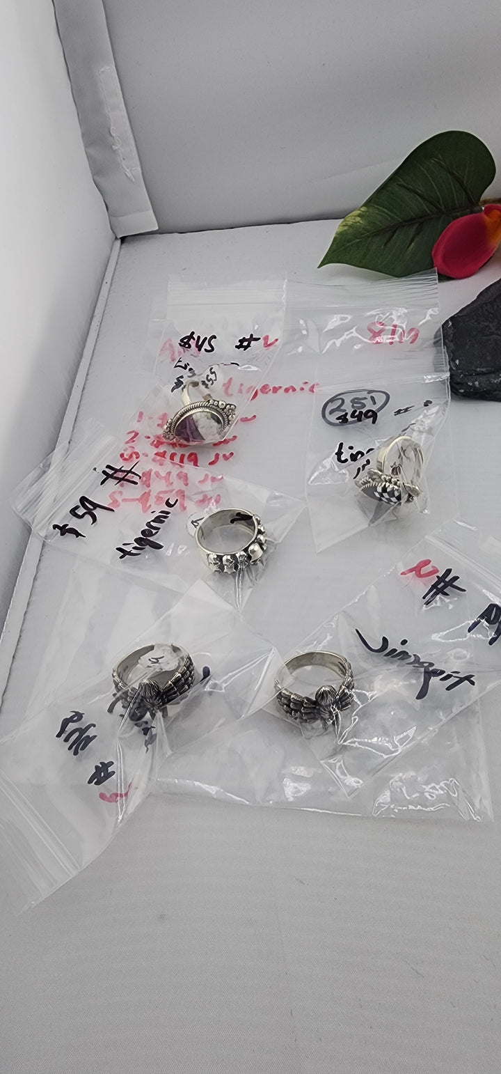 AM SHOW 48HR - RESERVED FOR:  tigernic- 8/19/2025 FL tiktok Live Show - 5 Sterling Silver Items