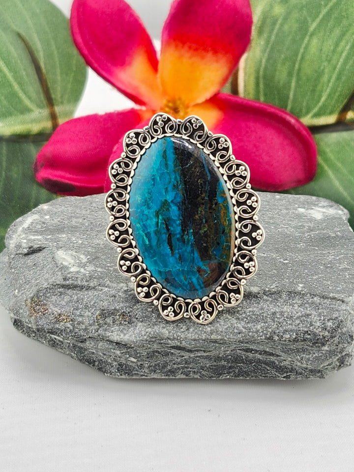 Opalized Wood Ring Size 10
