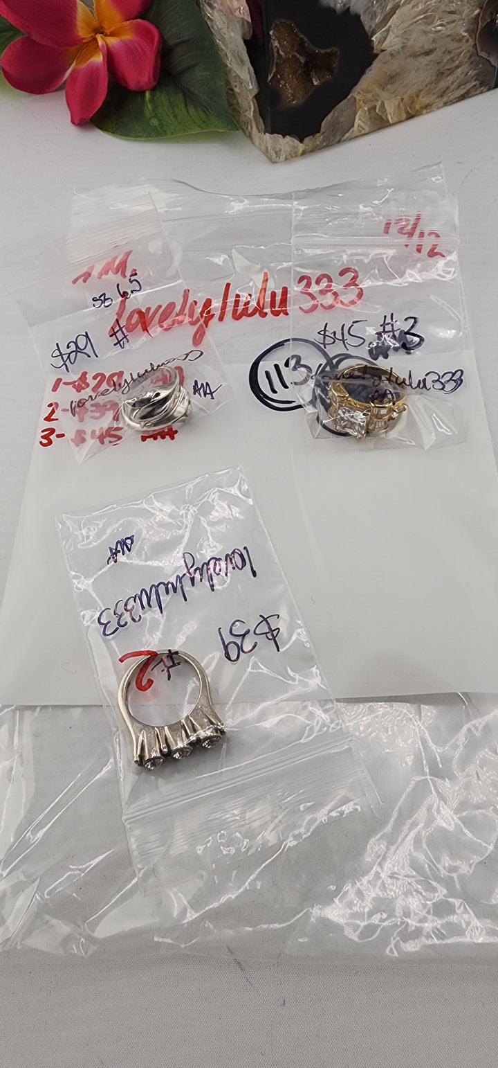 AM SHOW 48HR RESERVED FOR: lovelylulu333 - 12/12/2025 FL tiktok Live Show - 3 Sterling Silver Items