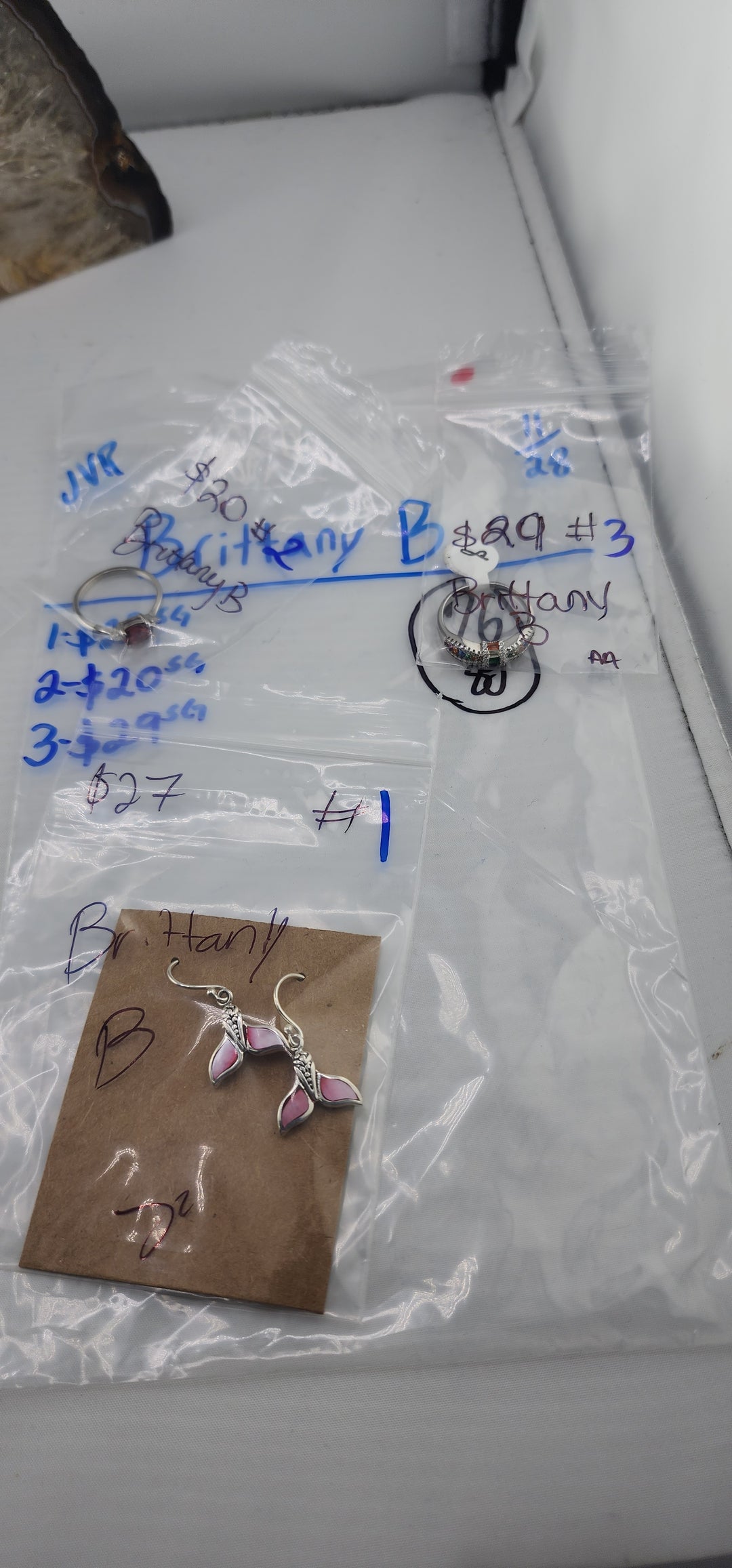 BF PM SHOW 48HR - RESERVED FOR: Brittany B - 11/28/2025 tiktok Live Show - 3 Sterling Silver Items