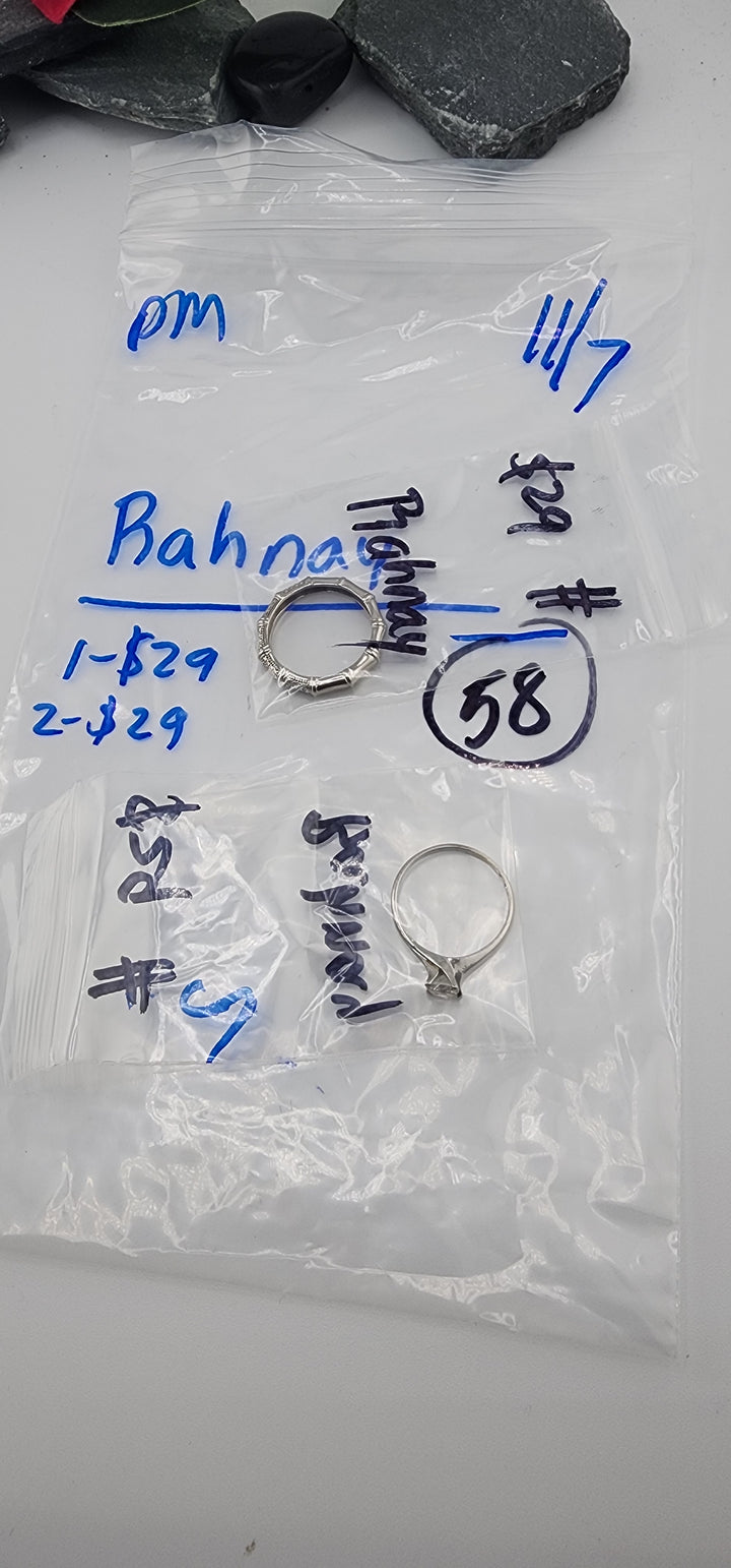 PM SHOW 48HR - RESERVED FOR: Rahnay - 11/7/2025 tiktok Live Show - 2 Sterling Silver Items
