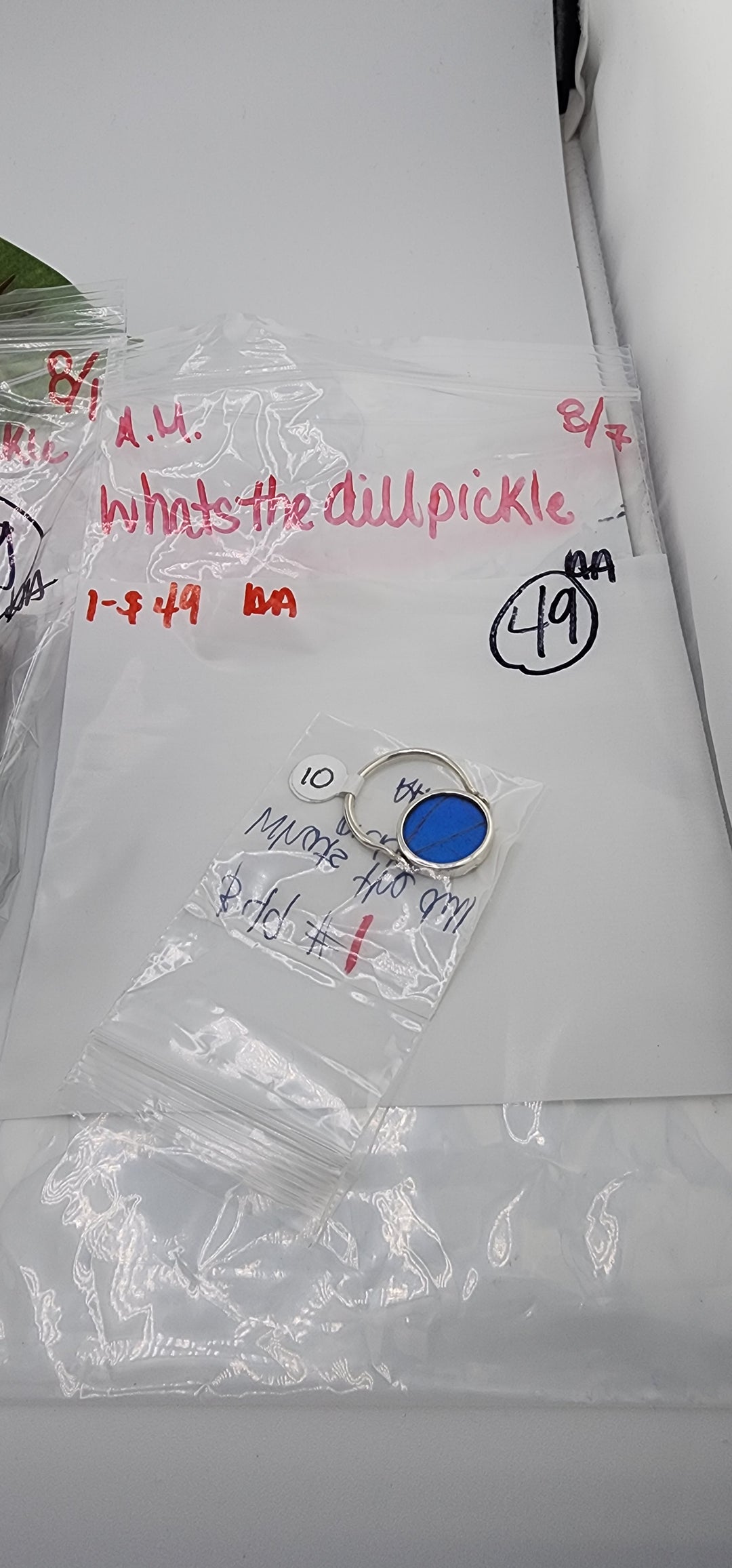 AM SHOW 48HR - RESERVED FOR: whats the dill pickle - 8/7/2025 FL tiktok Live Show - 1 Sterling Silver Items