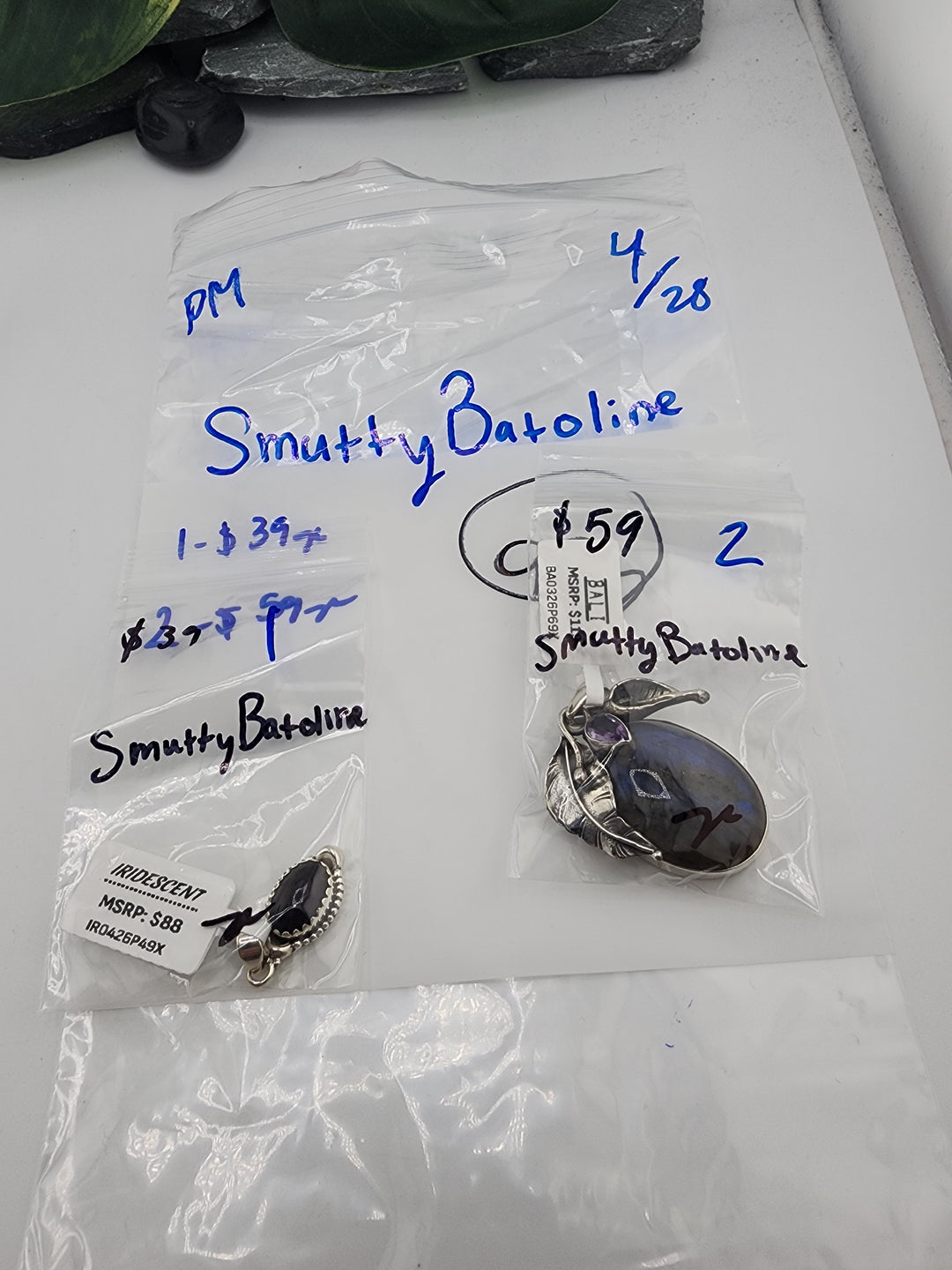SmuttyBatoline - 4/28/26 PM - 2 925 Sterling Silver Items