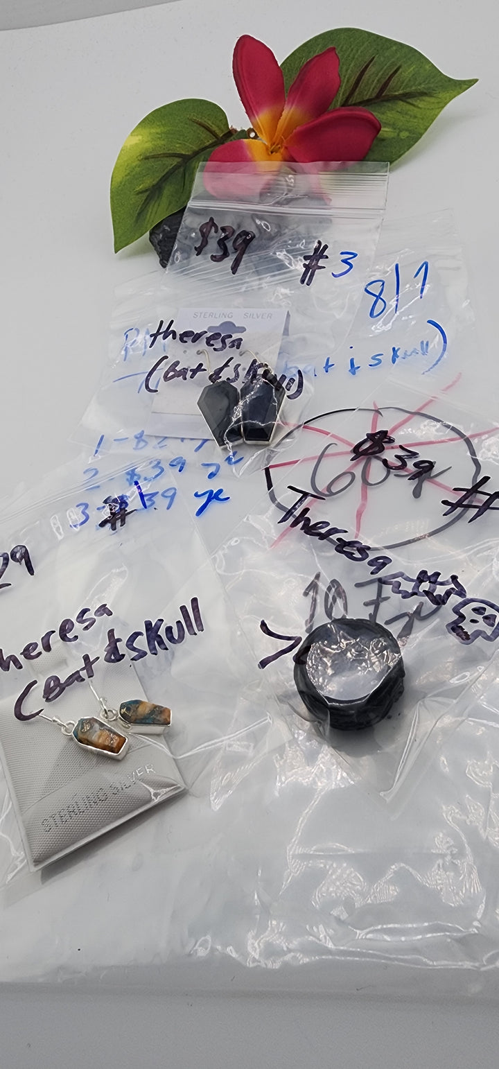 PM SHOW 48HR - RESERVED FOR: Theresa (bat&skull)  - 8/1/2025 FL tiktok Live Show - 2 Sterling Silver Items