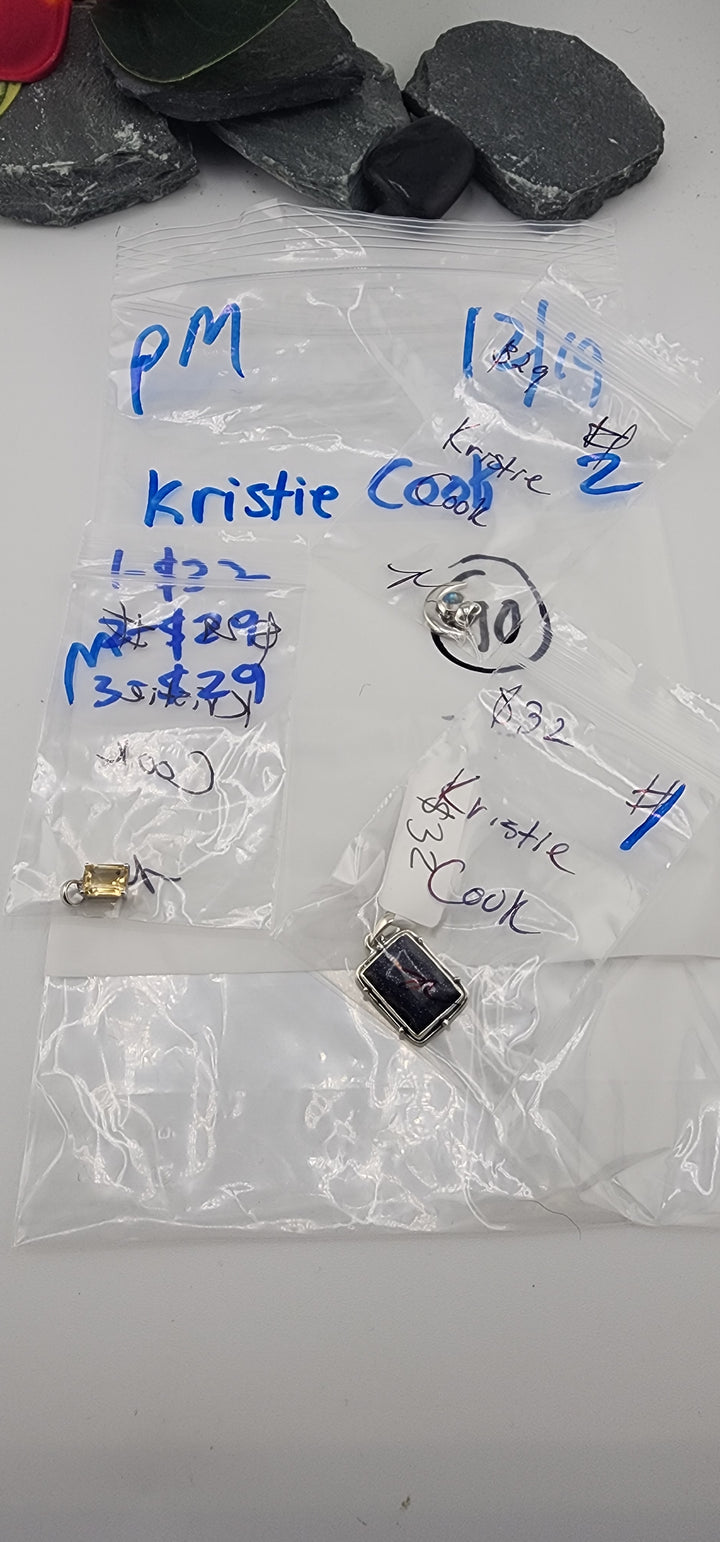 PM SHOW 48HR - RESERVED FOR:  Kristie Cook- 12/19/2025 tiktok Live Show -3 Sterling Silver Items