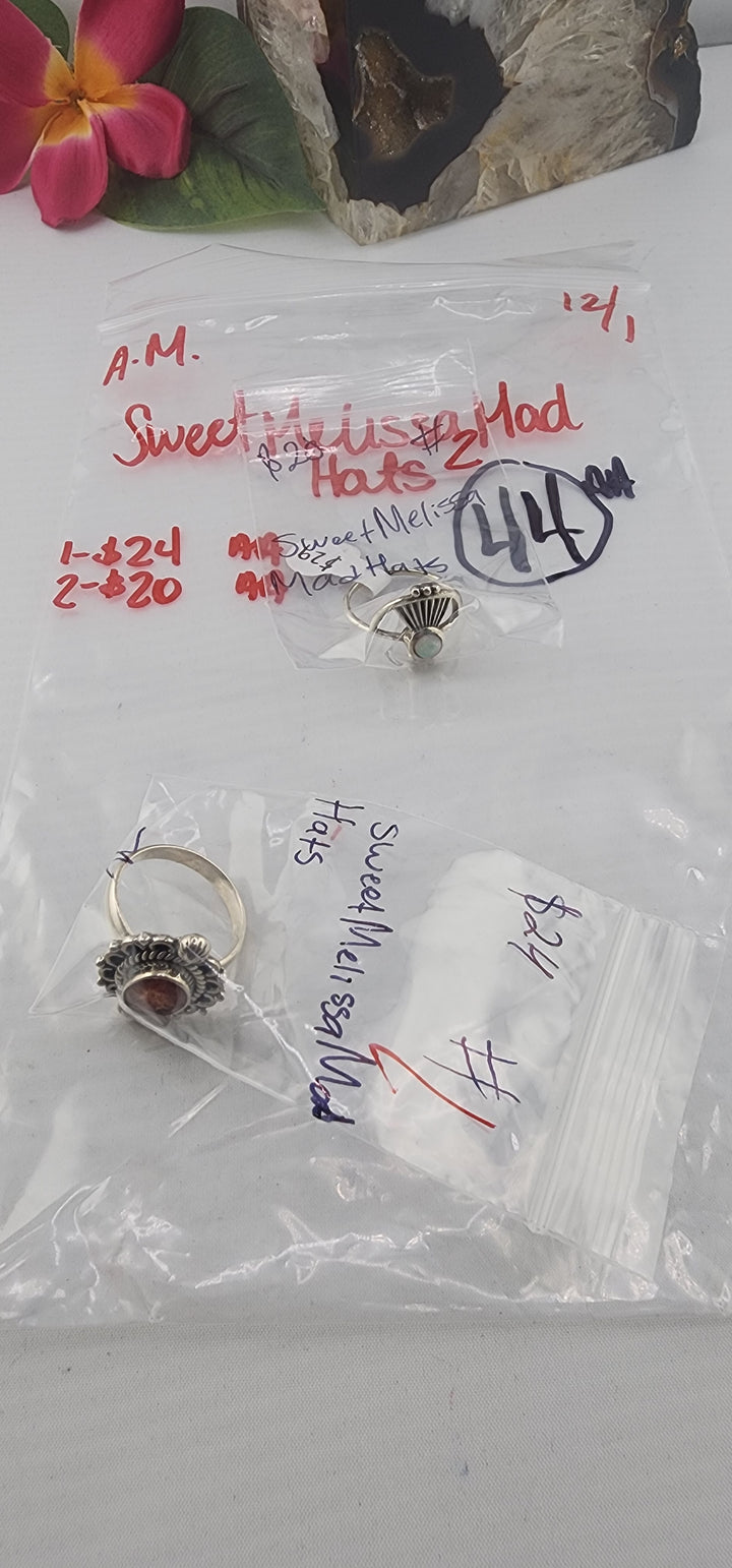 AM SHOW 48HR - RESERVED FOR: SweetMelissaMadHats - 12/1/2025 tiktok Live Show - 2 Sterling Silver Items
