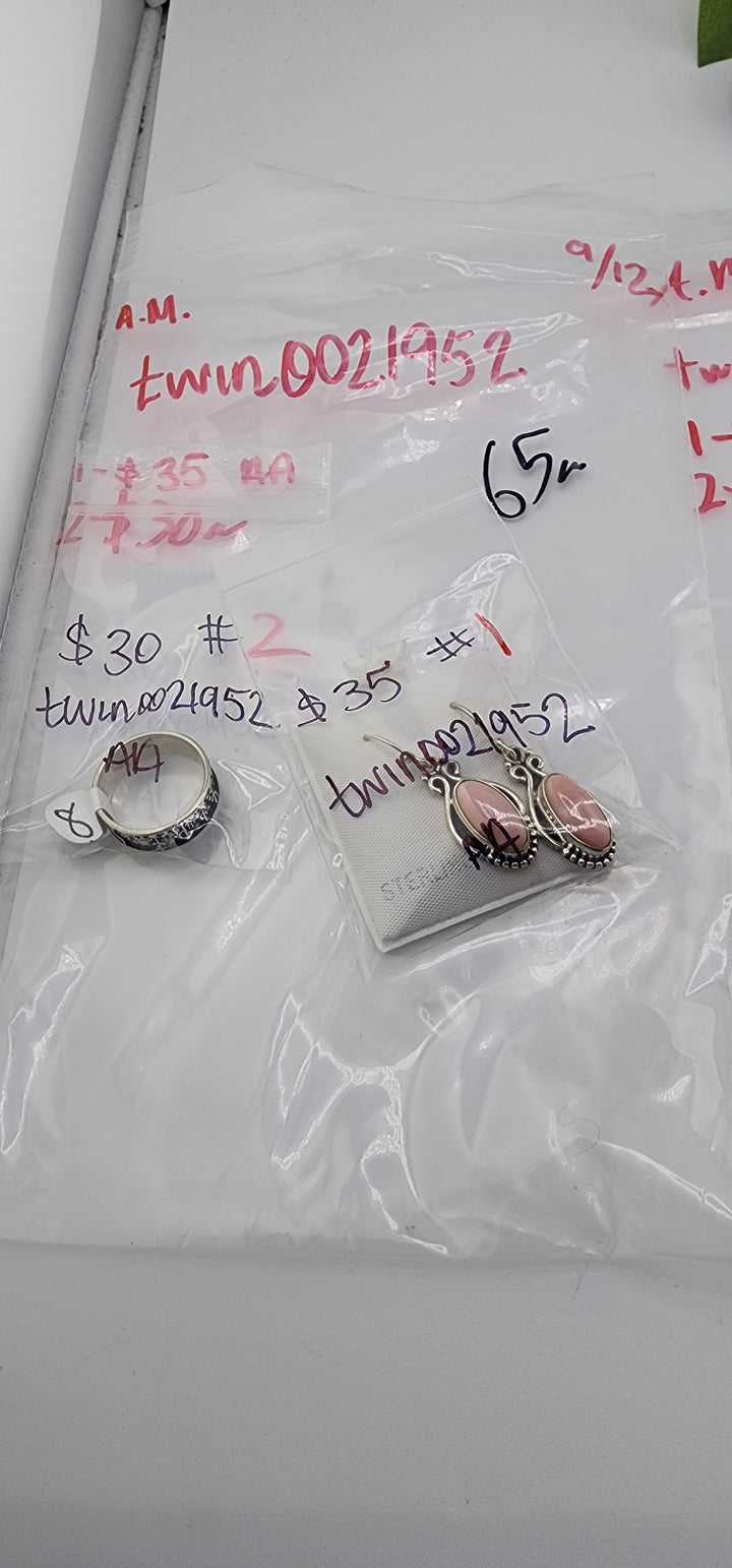 AM SHOW 48HR - RESERVED FOR: twin0021952 - 9/12/2025 FL tiktok Live Show - 2 Sterling Silver Items