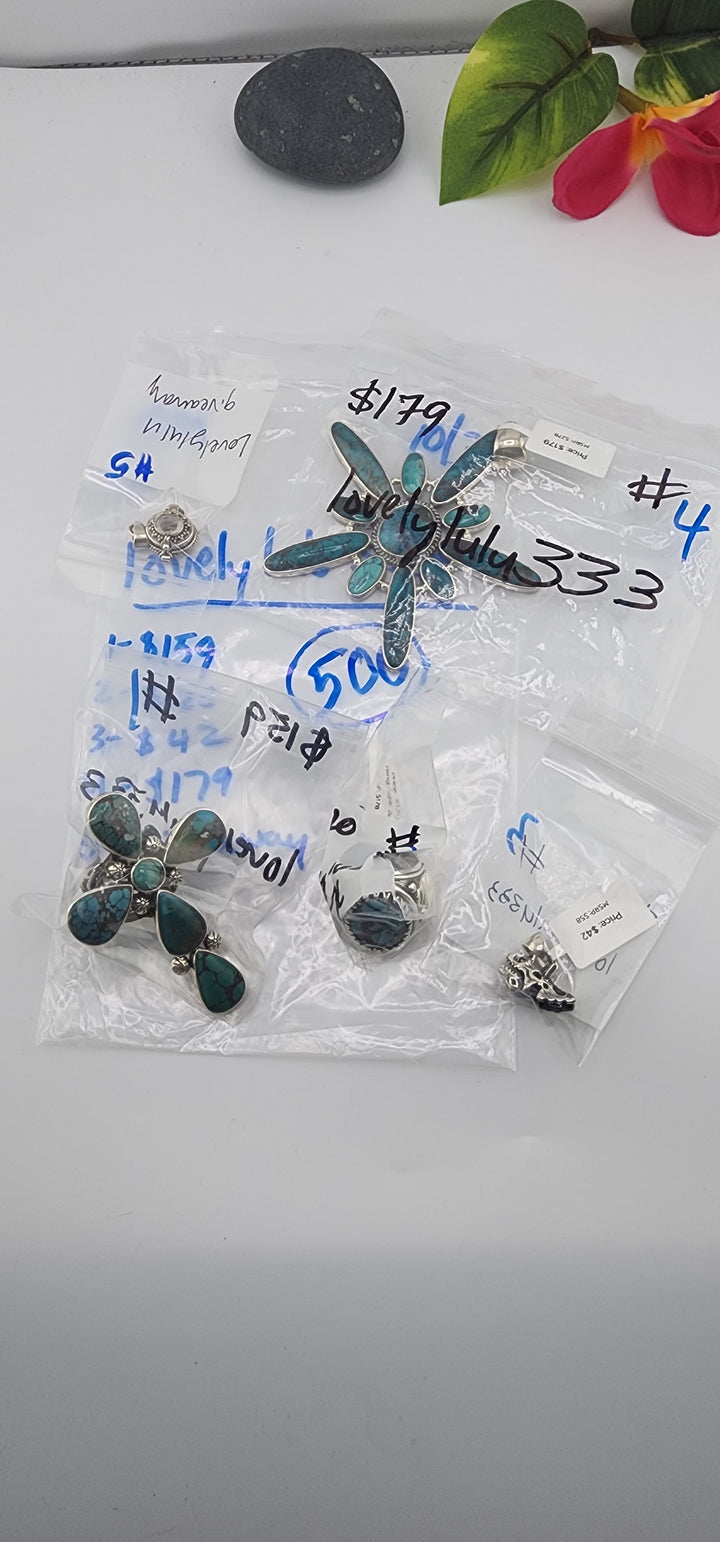 PM SHOW 48HR - RESERVED FOR: lovelylulu333 - 10/3/2025 FL tiktok Live Show - 5 Sterling Silver Items