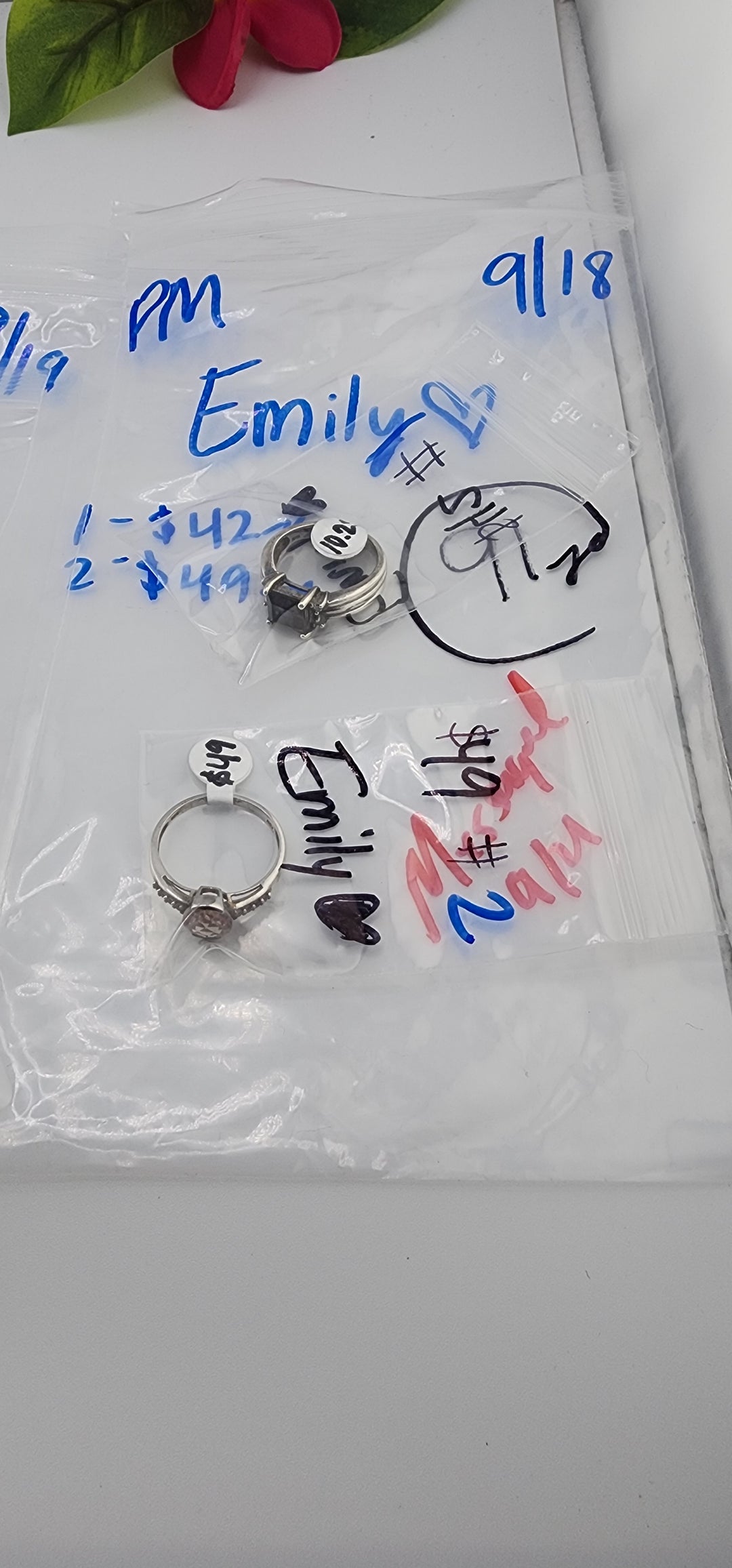 PM SHOW 48HR - RESERVED FOR: Emily❤️ - 9/18/2025 FL tiktok Live Show - 2 Sterling Silver Items
