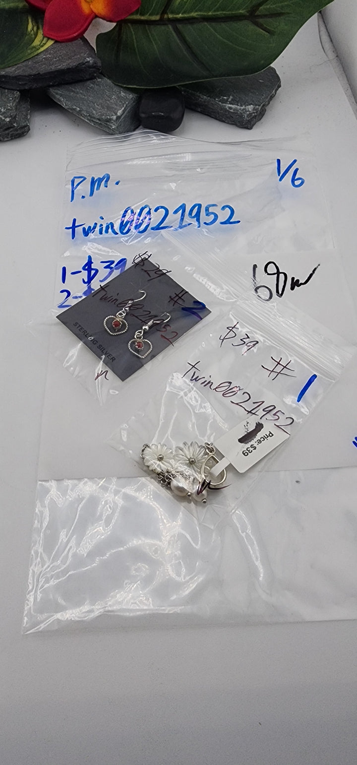 PM SHOW 48HR - RESERVED FOR: twin0021952 - 1/6/2026 tiktok Live Show - 2 Sterling Silver Items