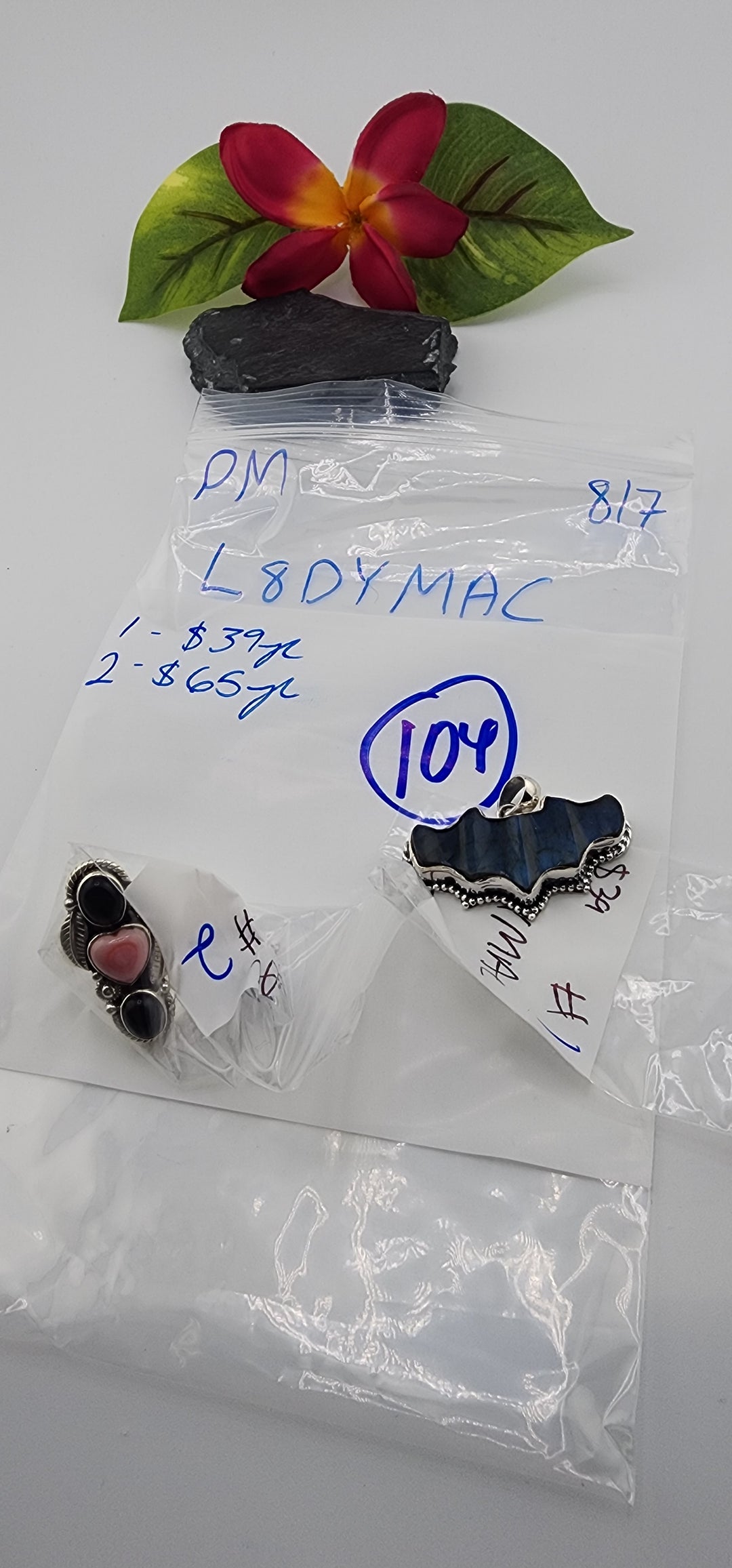 PM SHOW 48HR - RESERVED FOR: L8DYMAC  - 8/7/2025 FL tiktok Live Show - 2 Sterling Silver Items