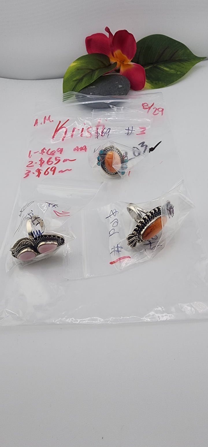 AM SHOW 48HR - RESERVED FOR: Kristi - 8/29/2025 FL tiktok Live Show - 3 Sterling Silver Items