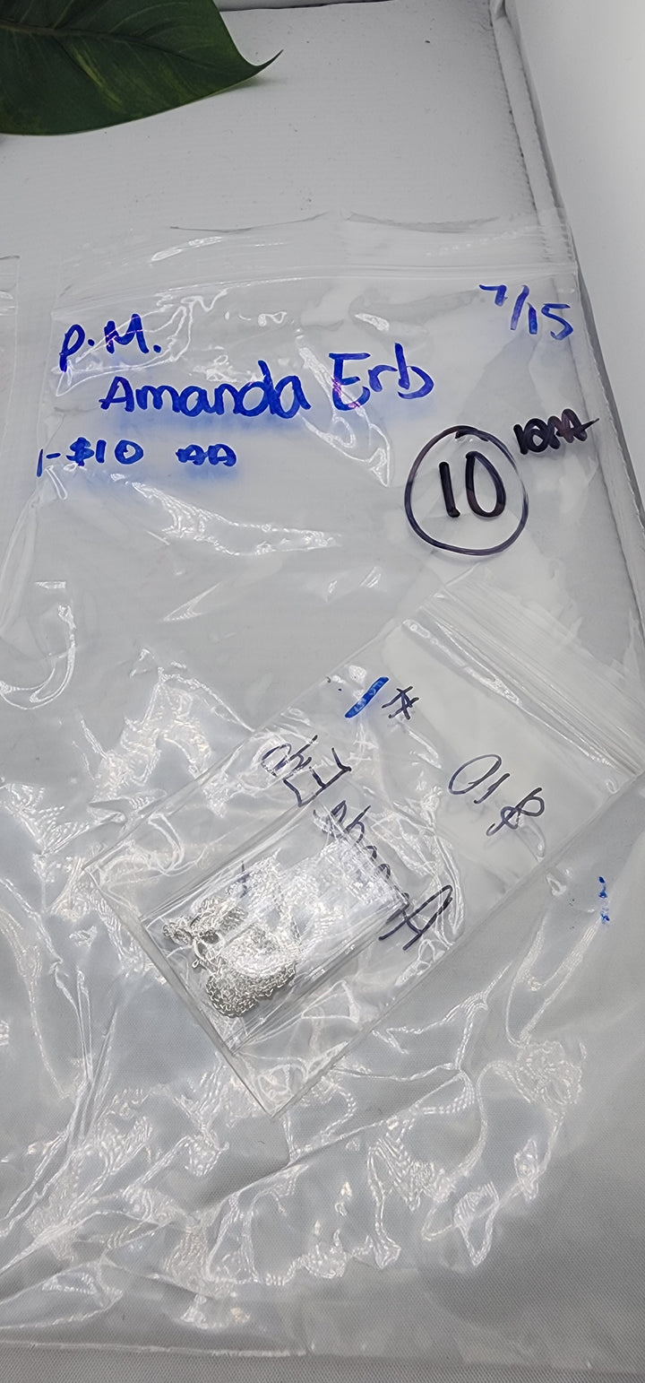 PM SHOW 48HR - RESERVED FOR: Amanda Erb - 7/15/2025 FL tiktok Live Show - 1 Sterling Silver Items