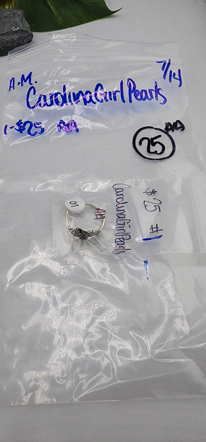 AM SHOW 48HR - RESERVED FOR: CarolinaGirlPearls - 7/14/2025 FL tiktok Live Show - 1 Sterling Silver Items