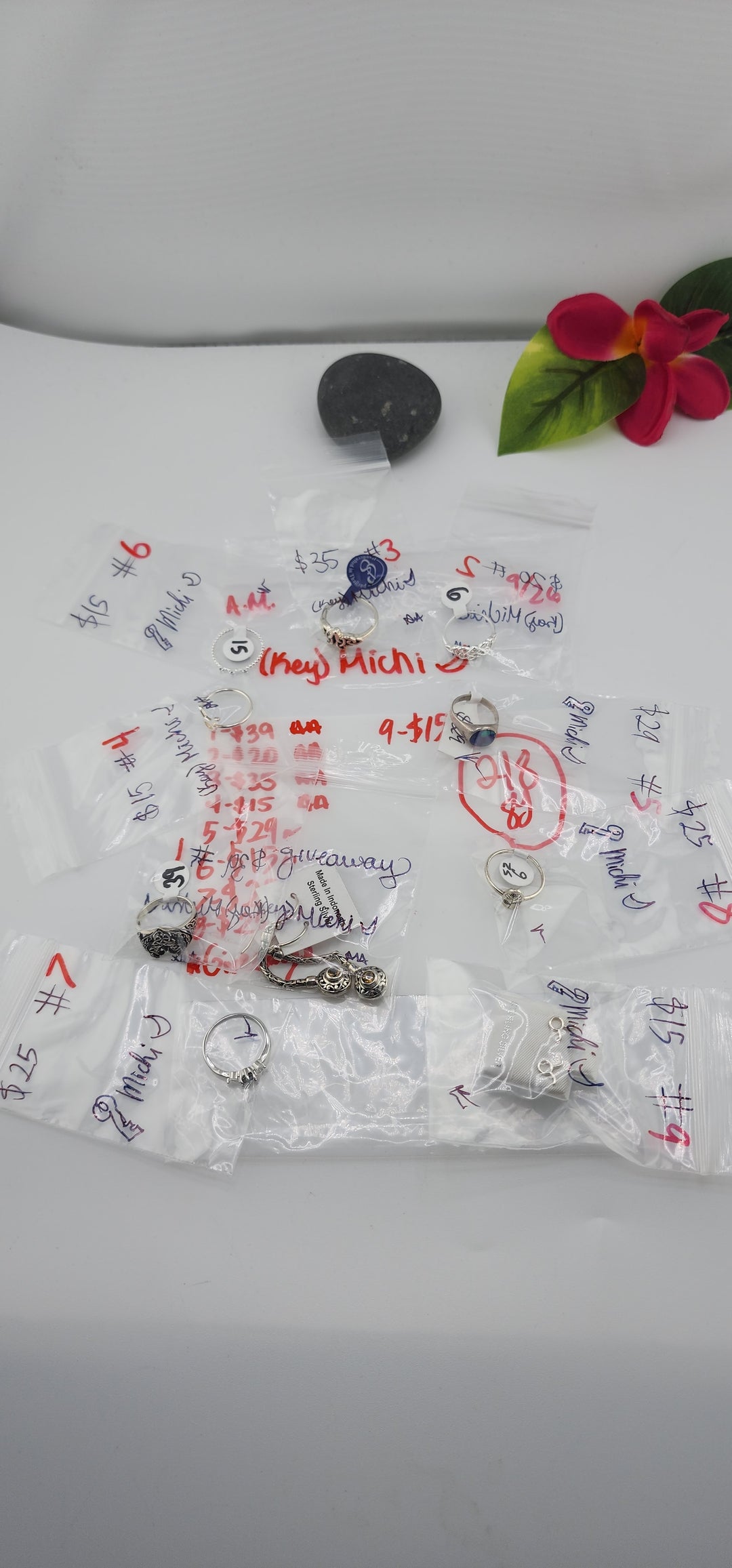 AM SHOW 48HR RESERVED FOR: 🗝️Michi🌙 - 9/26/2025 FL tiktok Live Show - 9 Sterling Silver Items