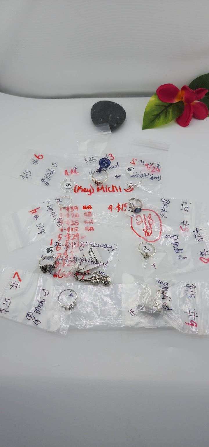 AM SHOW 48HR RESERVED FOR: 🗝️Michi🌙 - 9/26/2025 FL tiktok Live Show - 9 Sterling Silver Items