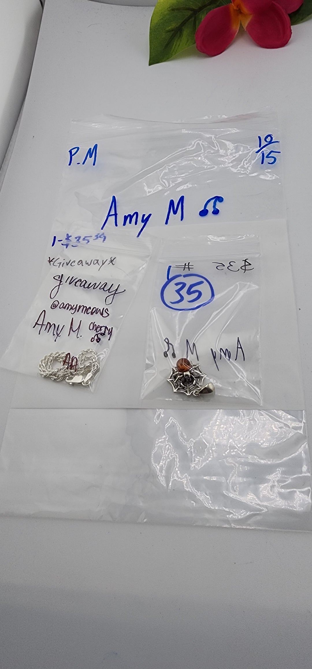 PM SHOW 48HR - RESERVED FOR: Amy M🍒 - 10/15/2025 FL tiktok Live Show - 1 Sterling Silver Items